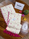 Little Hearts Scallop Mul Cotton Saree