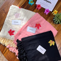 Maple Leaf Embroidery Mul Cotton Saree