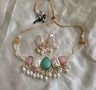 Heavy pearl Choker & Earrings