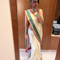 Red & Green Border Kasav Saree