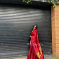 Plain Modal Silk Tissue Pallu Sarees