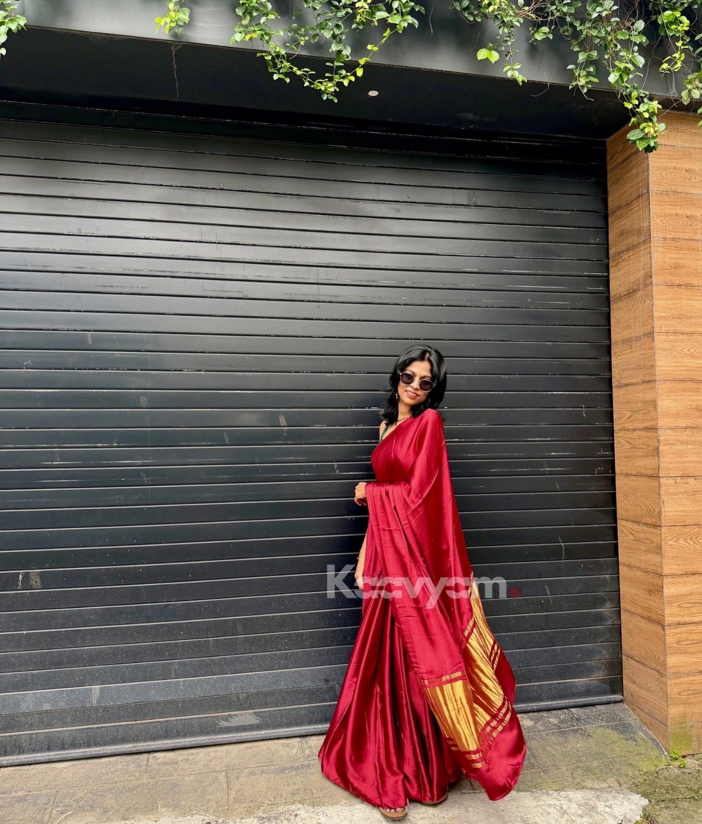 Plain Modal Silk Tissue Pallu Sarees