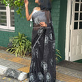 Rose Printed Mul Cotton Saree
