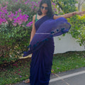 Plain Mul Cotton Saree