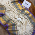 Orchid Kasav Mul Cotton Saree