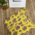 Yellow floral printed Kurti