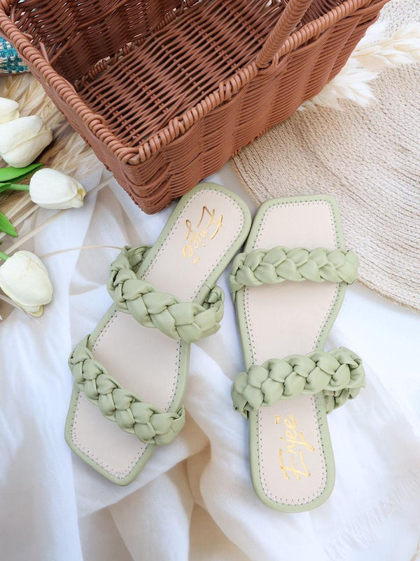 Braid Flat Sandals