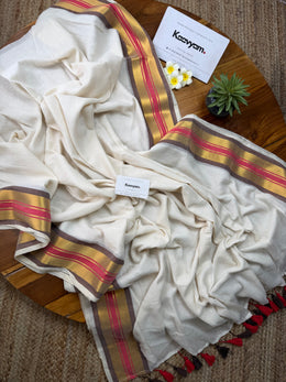 Maveli Kasav Mul Cotton Saree