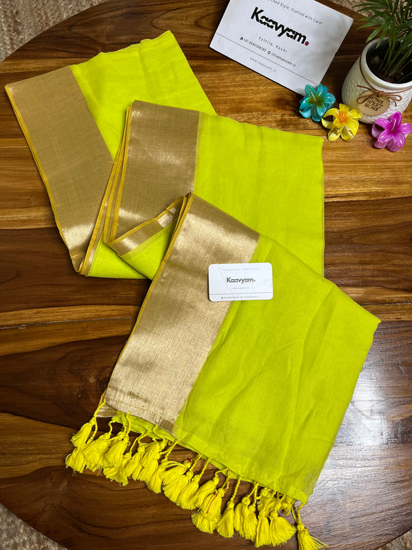 Neon Kasav Mul Cotton Saree