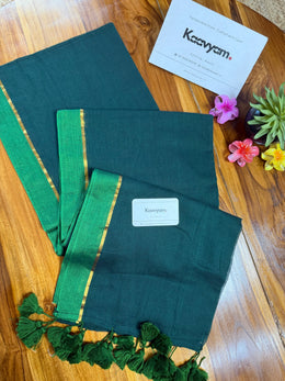 Contrast Green Saree