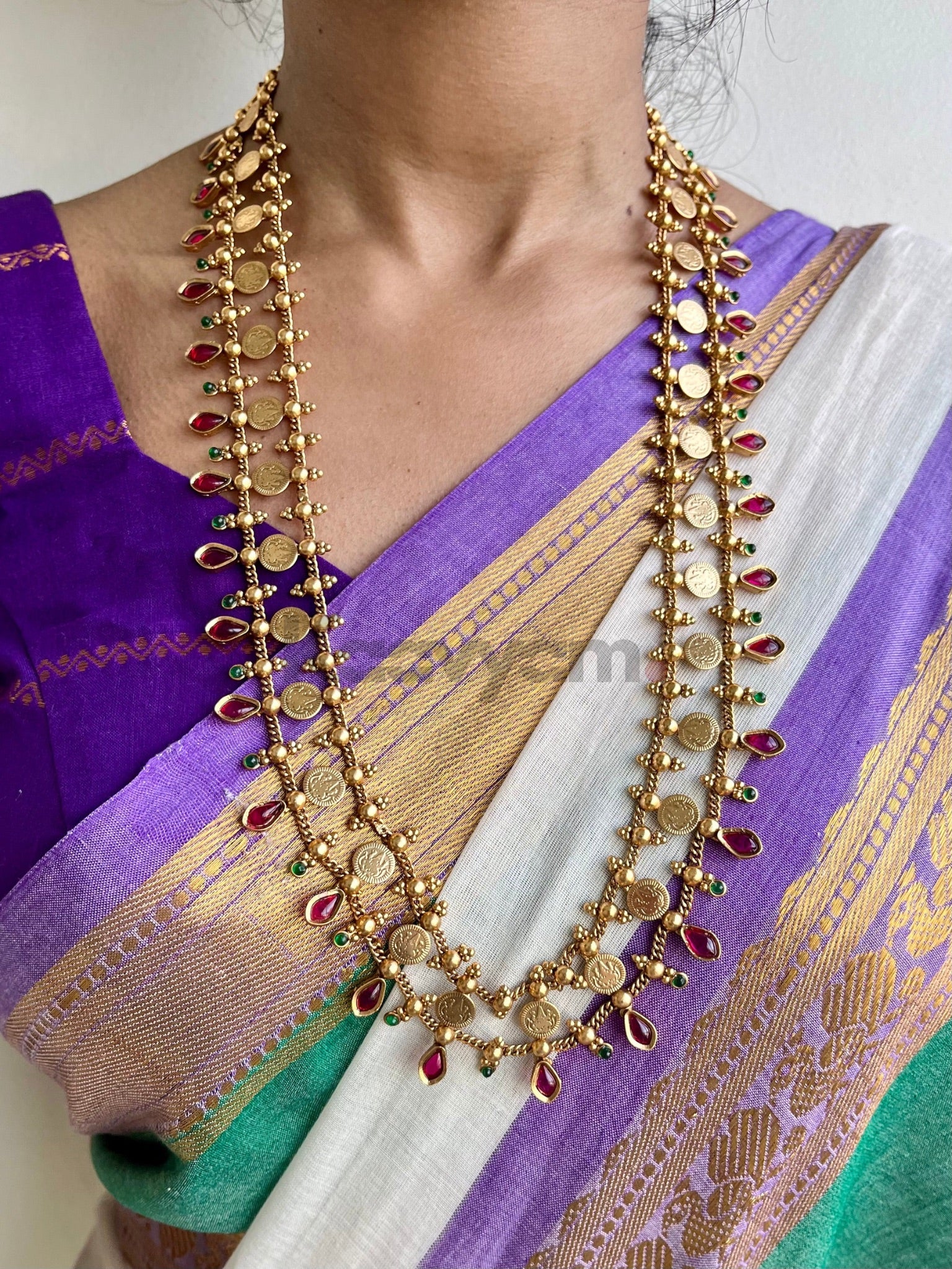 Coin Layer Haaram & Earrings