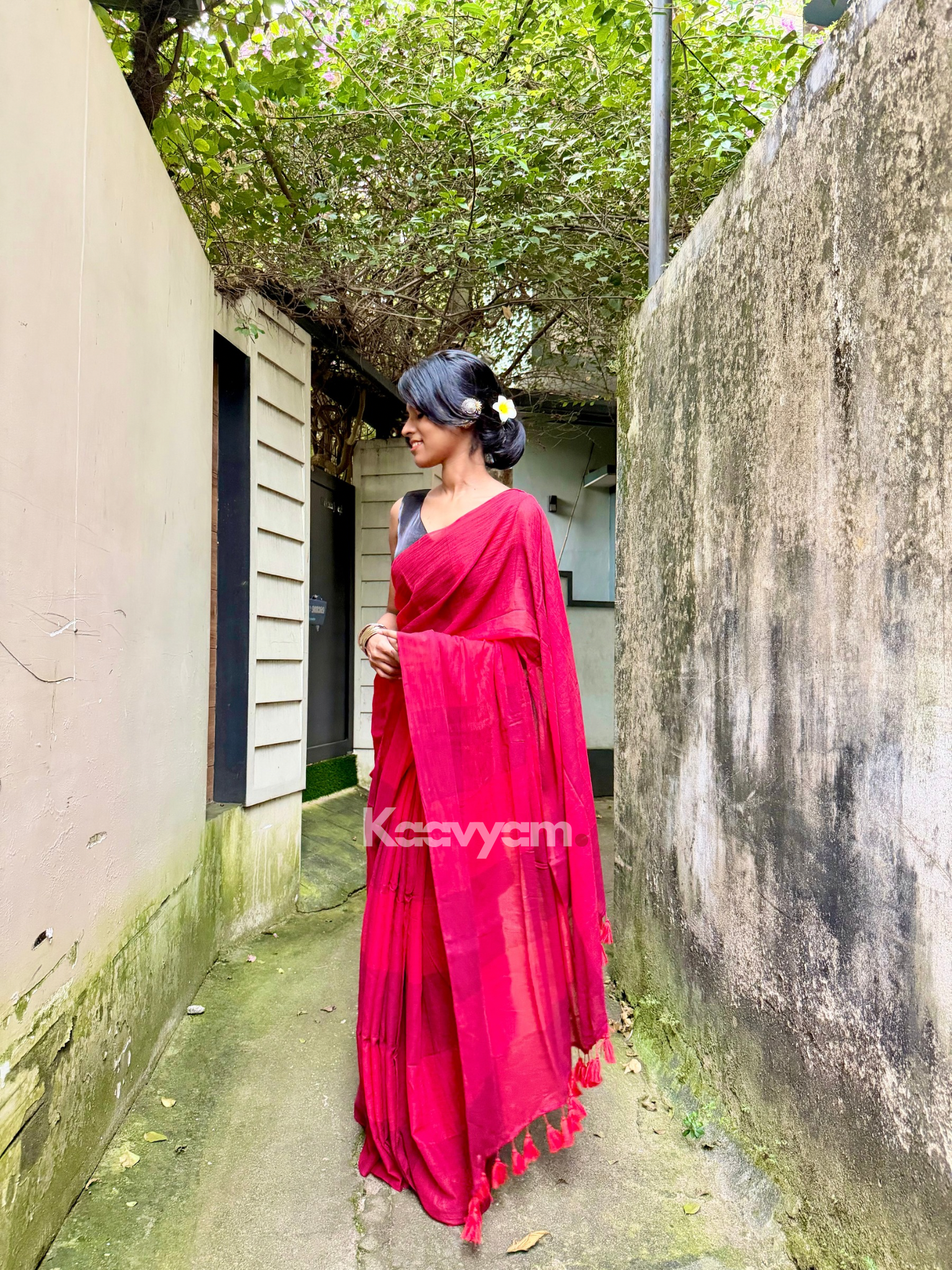 Xmas Theme Mul Cotton Saree