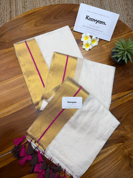 Nool Kasav Mul Cotton Saree