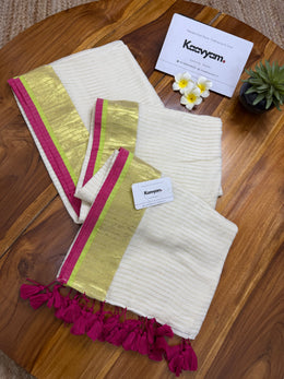 Citron Pink Kasav Saree