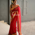 Red Mul Cotton Saree