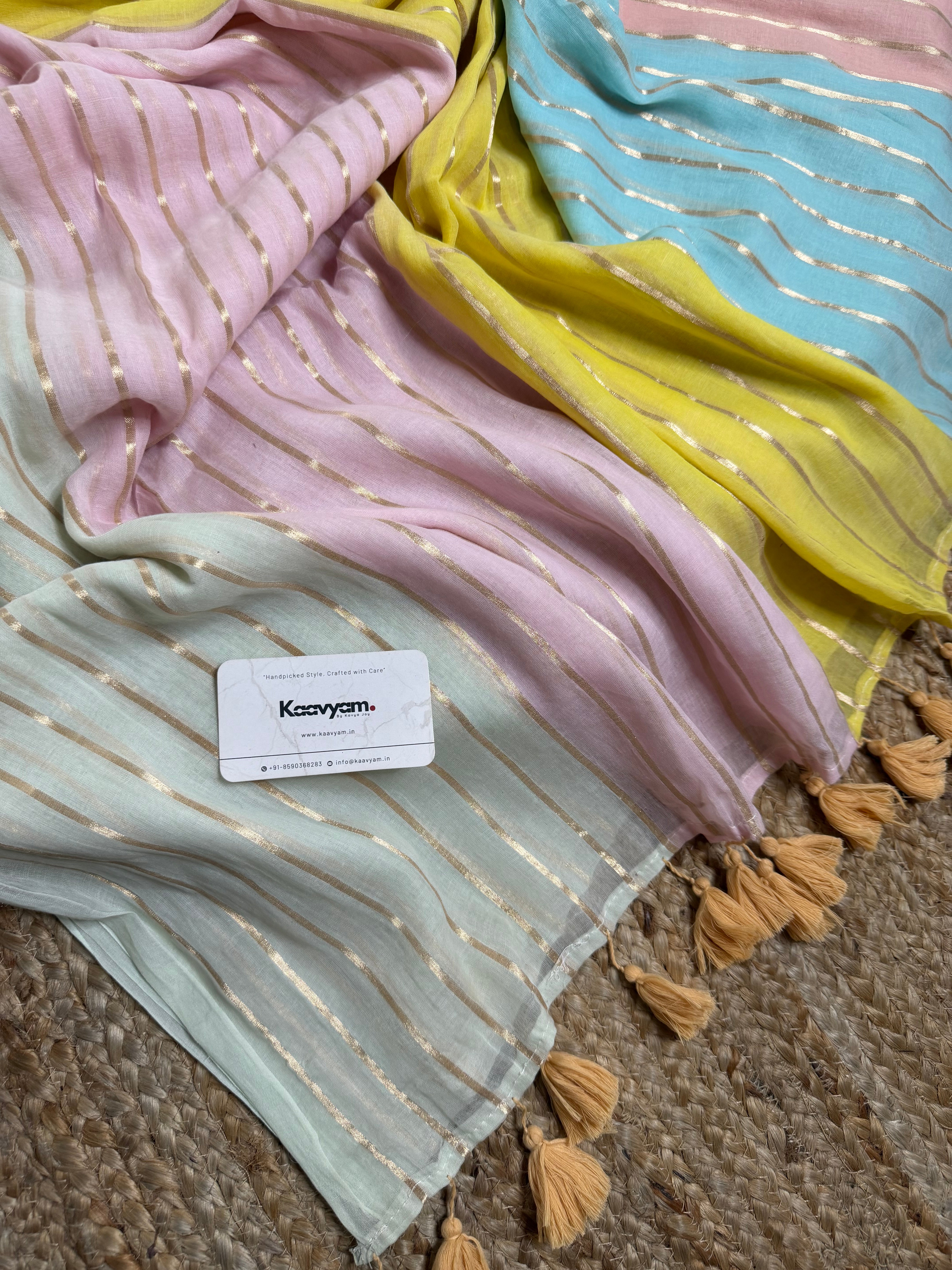 Pastel Magic Mul Cotton Saree