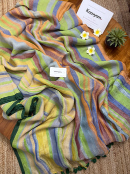Pastel Patter Linen Saree