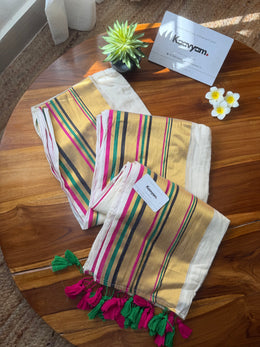 Poovada Kasav Mul Cotton Saree