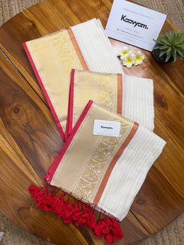 Sindhoora Stripes Kanchi Saree