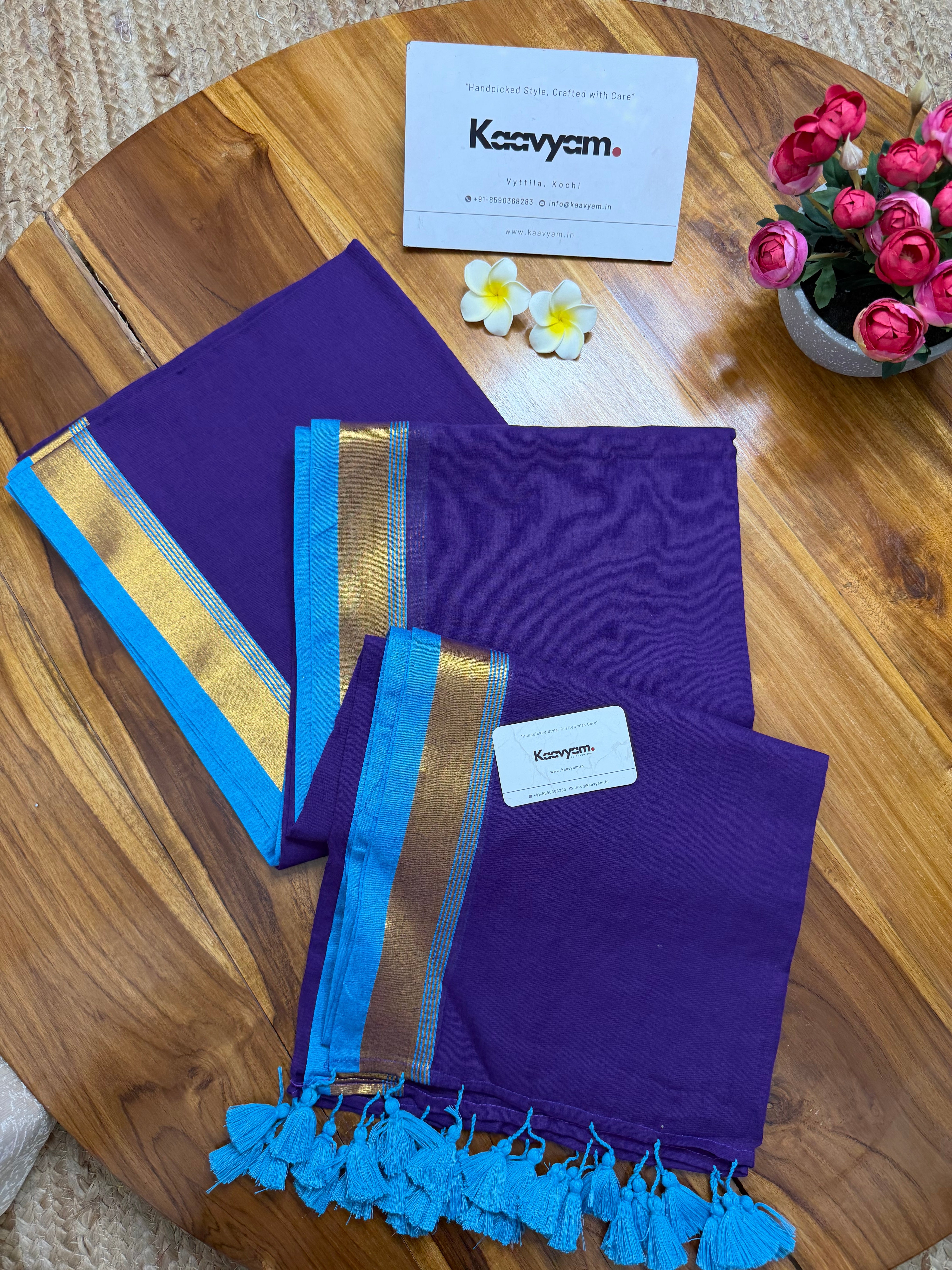 Jamun Mul Cotton Saree