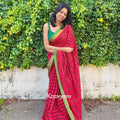 Stripe & Kanchi Mul Cotton Saree