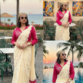Little Hearts Scallop Mul Cotton Saree