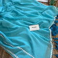 Double border Lace Mul cotton Saree