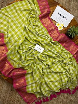 Padma Check  Kanchi Saree