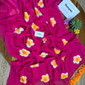 Chempakam - Handpainted Mul cotton Saree
