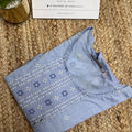 Printed light blue Kurti