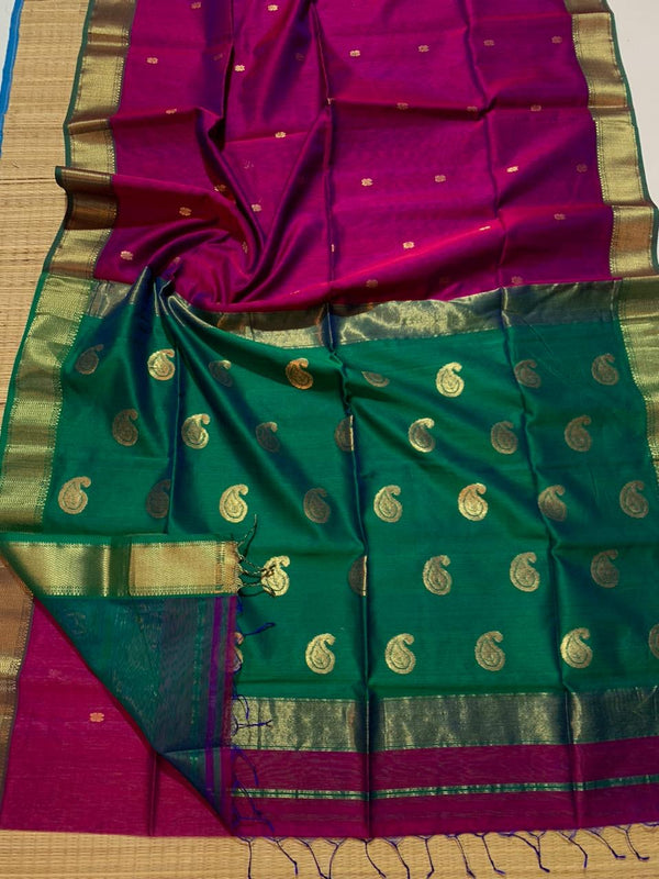 Maheswari Handloom Mango Butti Saree