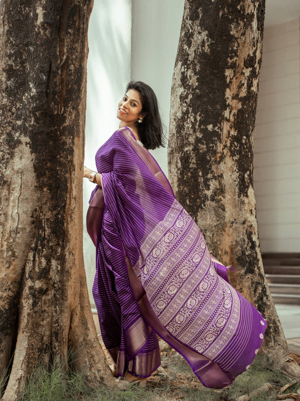 Purple Saree