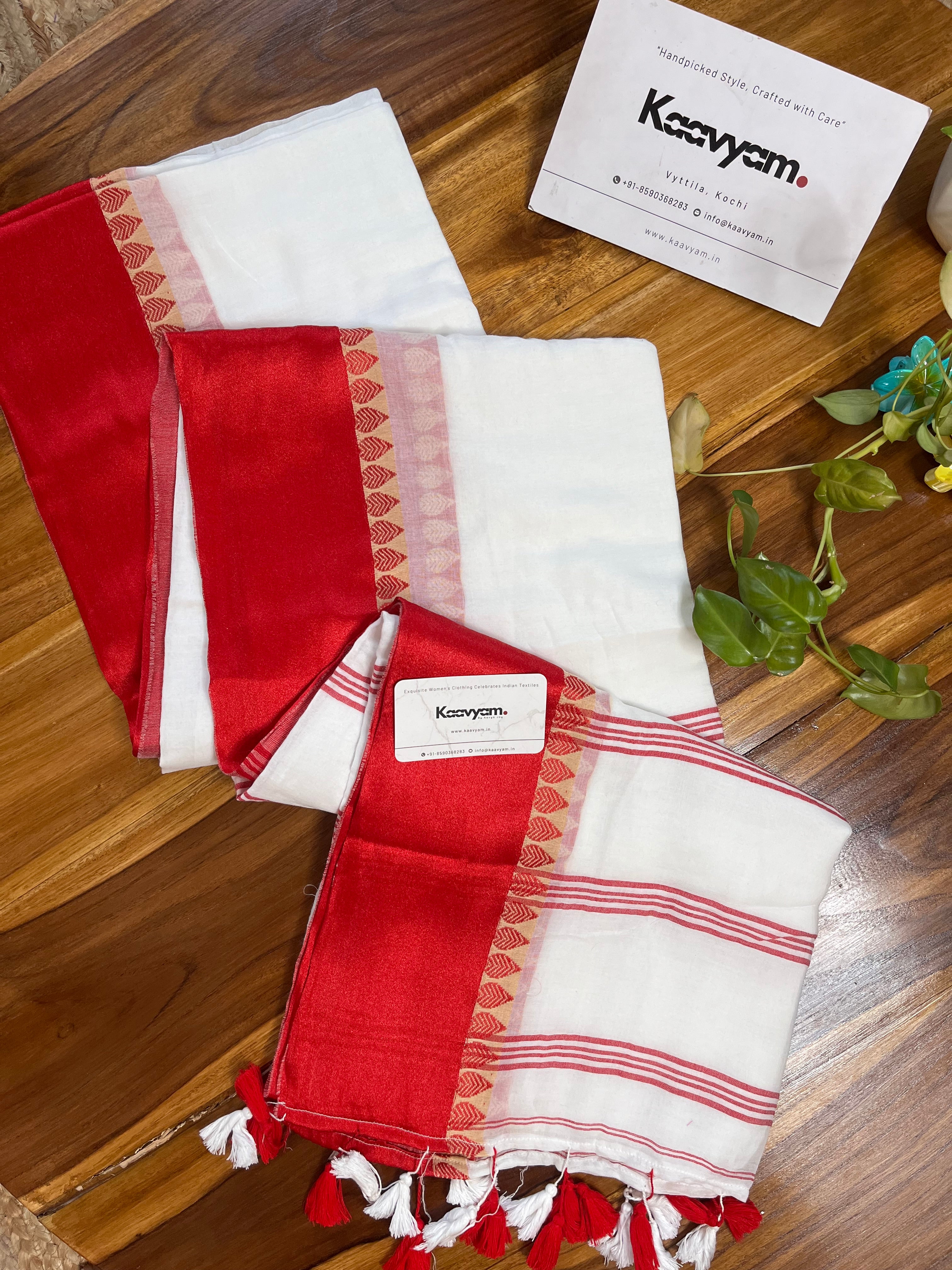 Satin Border Mul Cotton Saree