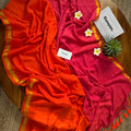 Orange Horizon Mul Cotton Saree
