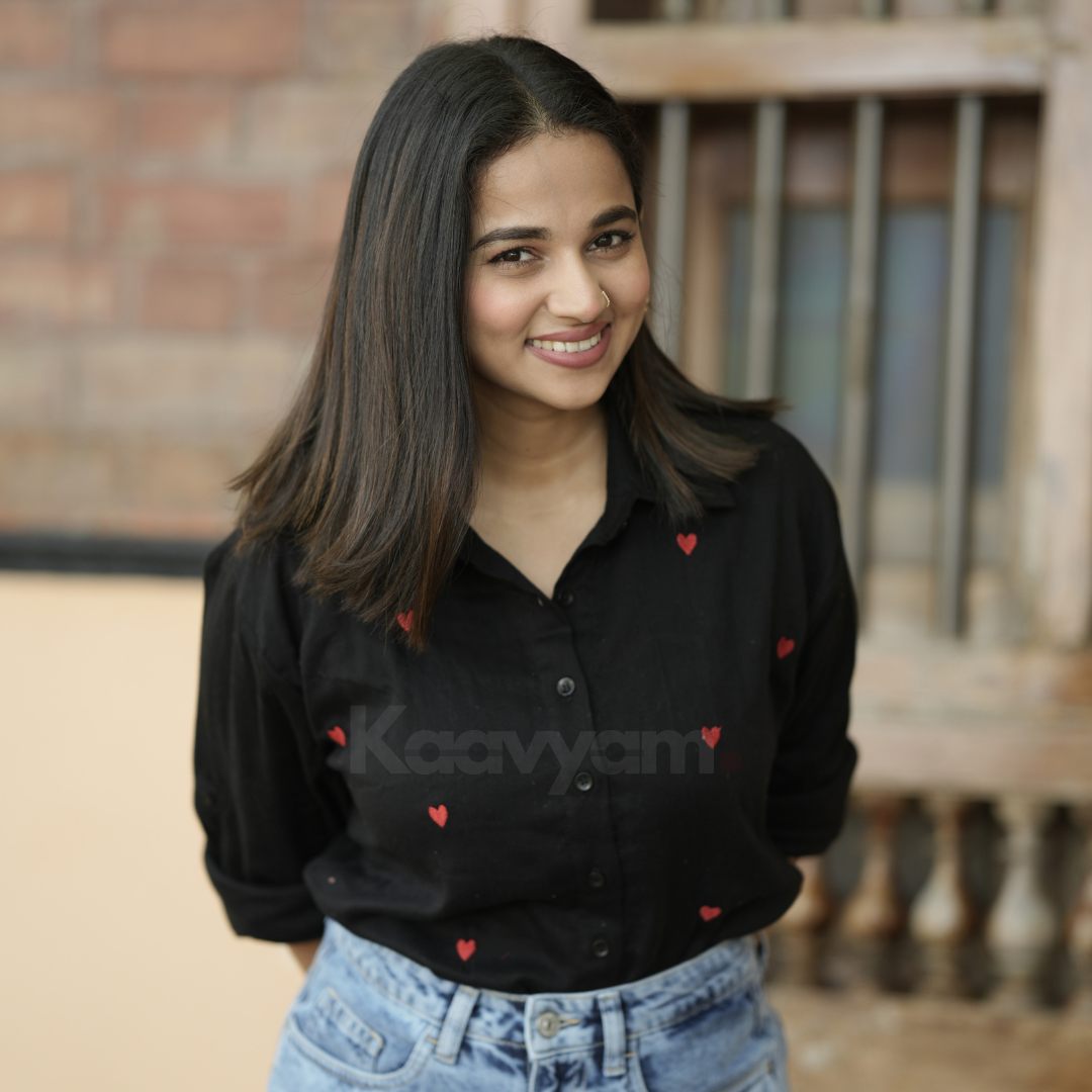 Heart Embroidery Mul Cotton Shirt