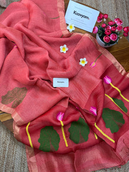 Resham Tissue Linen Saree