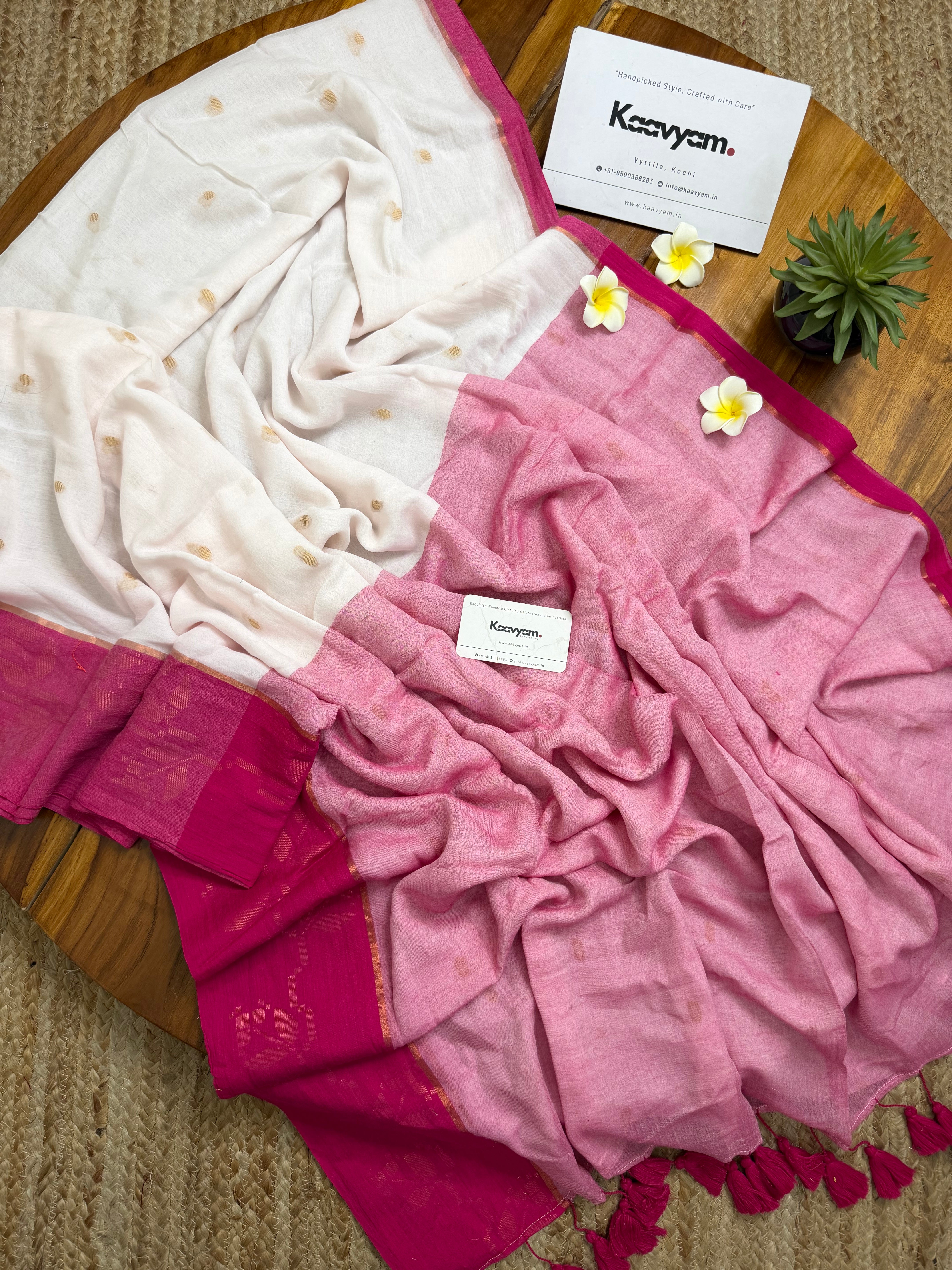 Nightingale Mul Cotton Saree