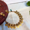 Flower Coin Neckpiece & Earrings