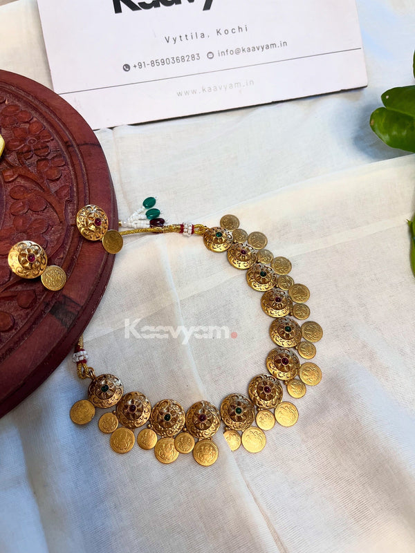 Flower Coin Neckpiece & Earrings