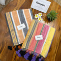 Vibrant Stripe Mul Cotton Saree
