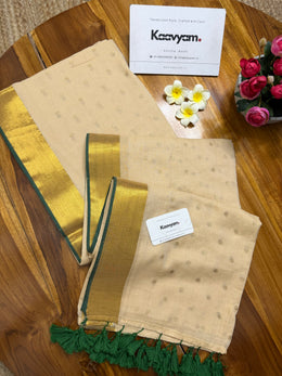 Polka Kasav & Kara Mul Cotton Saree - Manka