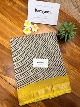 Zig Zag Bagru Saree