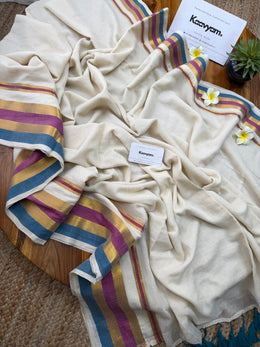 Classic Stripes Mul Cotton Saree