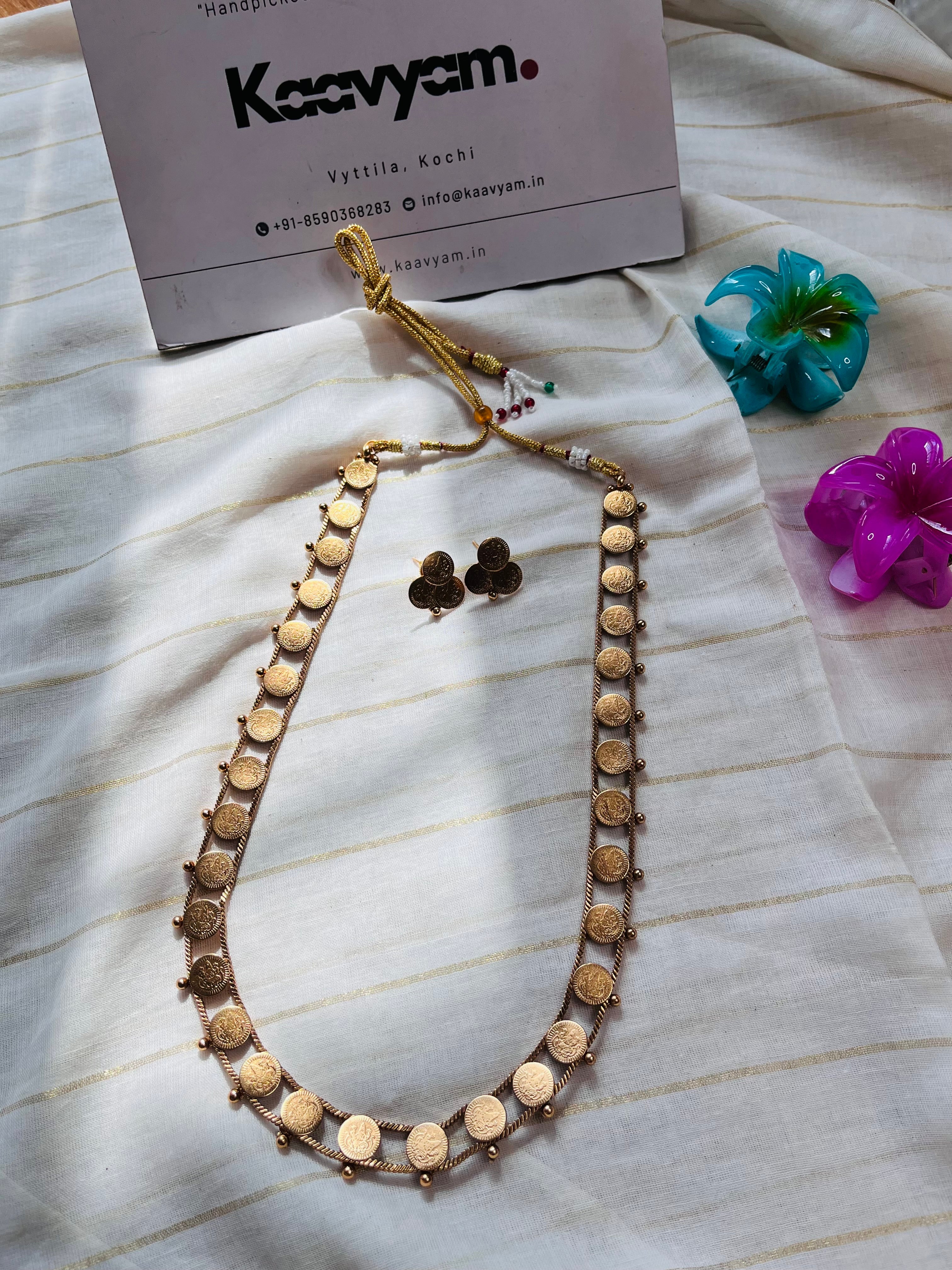 Coin Layer Haaram & Earrings