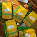 Yellow & Green Stripes Border Mul Cotton Saree