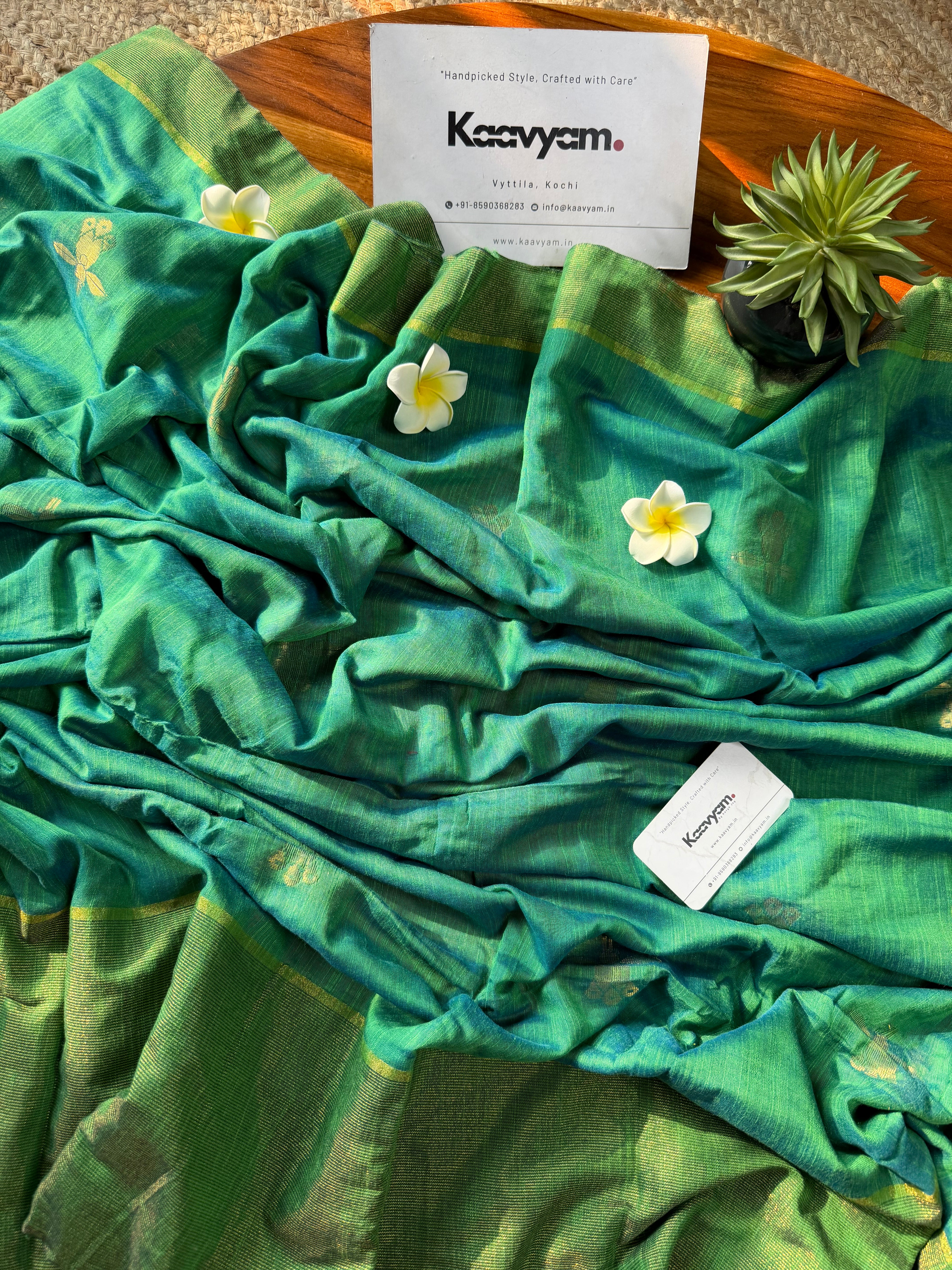 Mint Meadow Saree