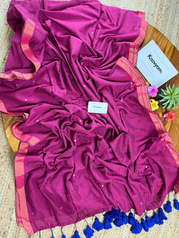Goldy Sequins Acrylic Cotton Saree