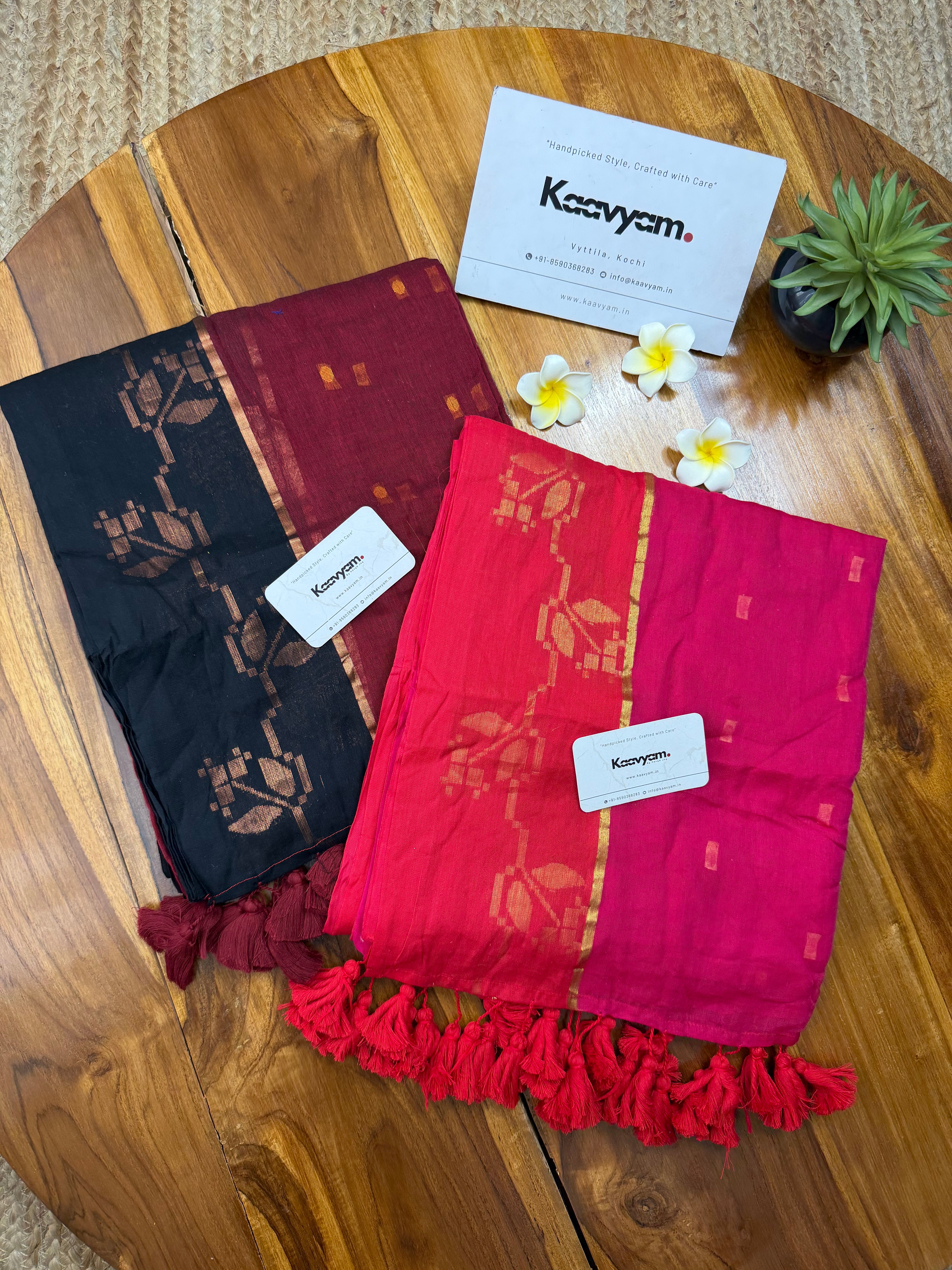 Nightingale Mul Cotton Saree