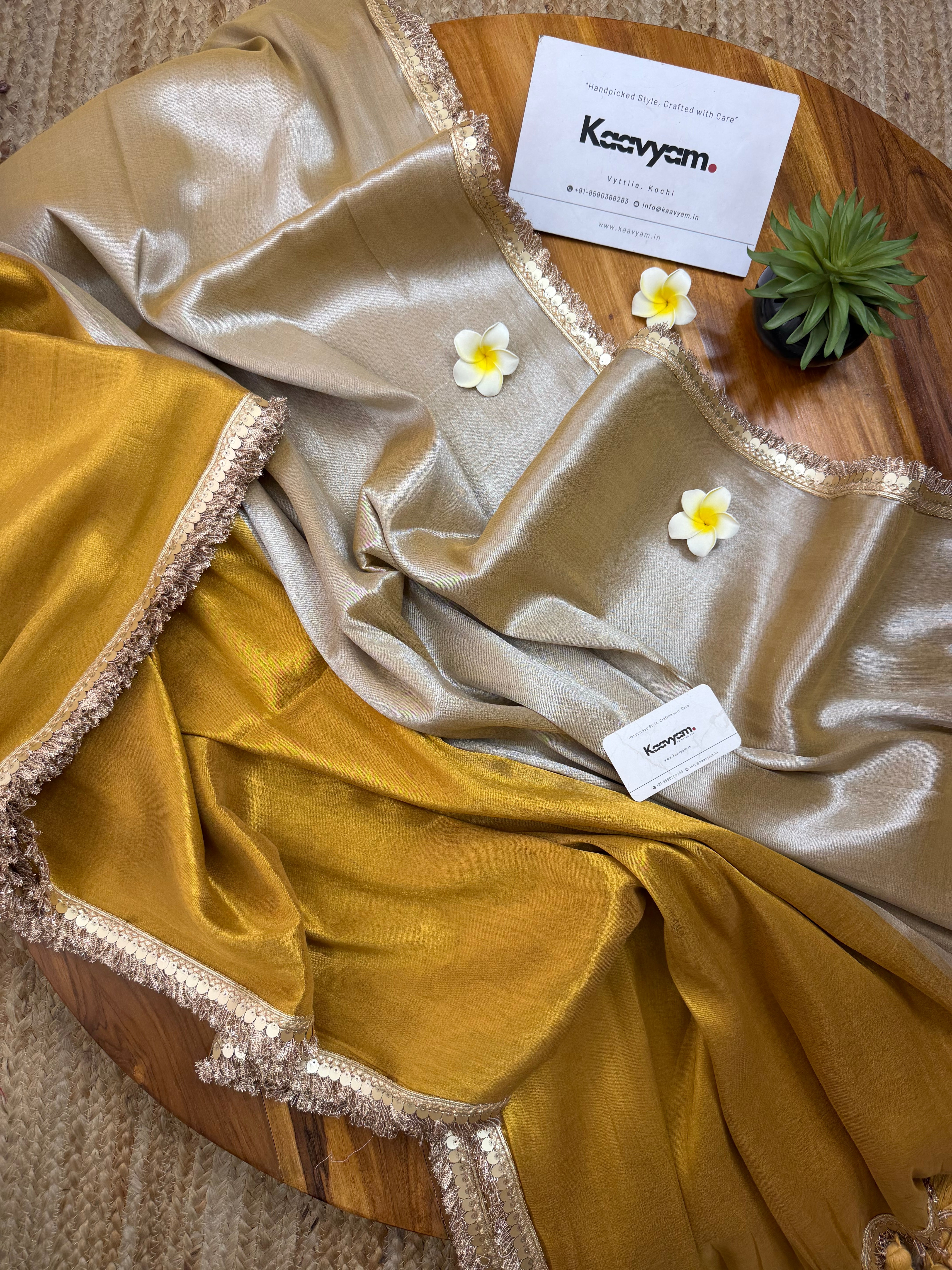Half & Half Muse Tissue Saree