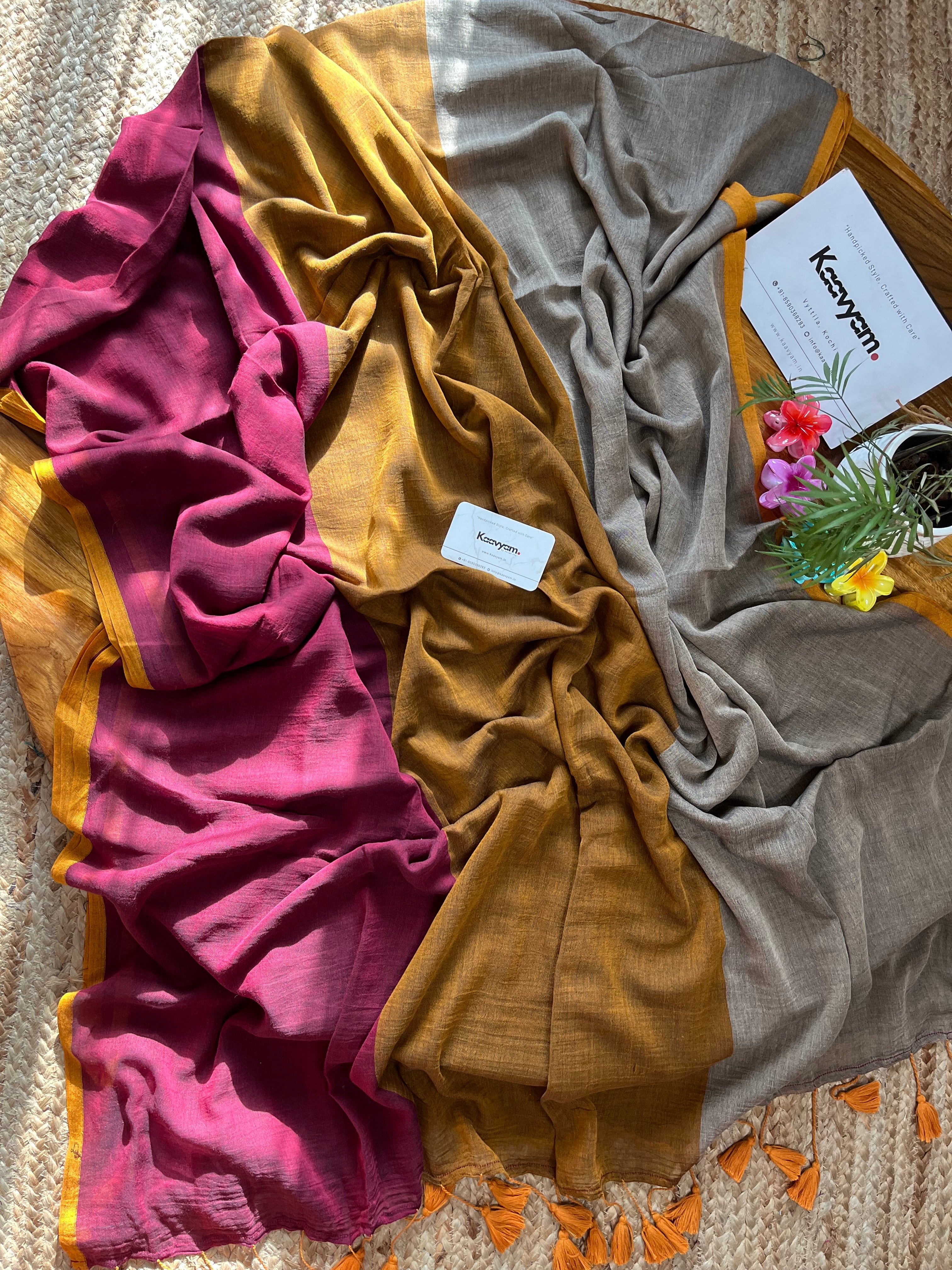 Rangoli Mul Cotton Saree